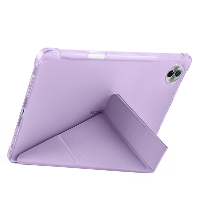 Honor Pad 10 12.1 Kılıf Zore Tri Folding Kalem Bölmeli Standlı Kılıf - 36