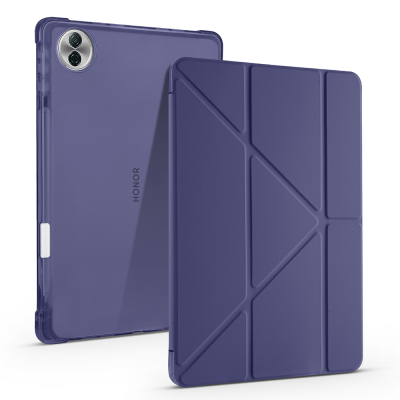 Honor Pad 10 12.1 Kılıf Zore Tri Folding Kalem Bölmeli Standlı Kılıf - 3