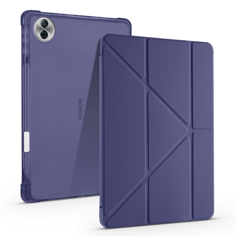 Honor Pad 10 12.1 Kılıf Zore Tri Folding Kalem Bölmeli Standlı Kılıf - 3