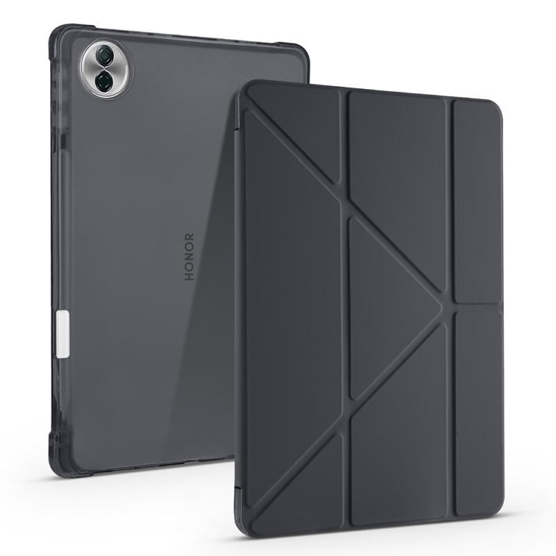 Honor Pad 10 12.1 Kılıf Zore Tri Folding Kalem Bölmeli Standlı Kılıf - 6