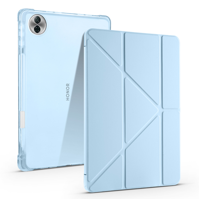 Honor Pad 10 12.1 Kılıf Zore Tri Folding Kalem Bölmeli Standlı Kılıf - 5