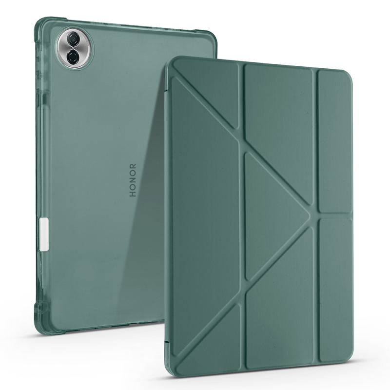Honor Pad 10 12.1 Kılıf Zore Tri Folding Kalem Bölmeli Standlı Kılıf - 7