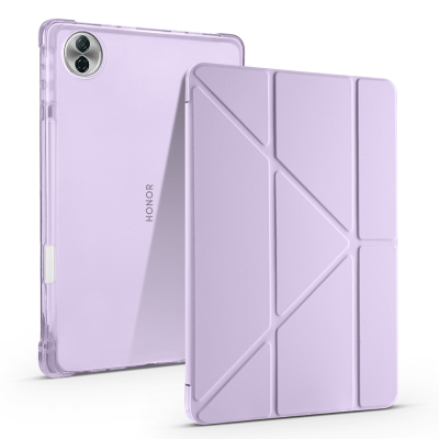 Honor Pad 10 12.1 Kılıf Zore Tri Folding Kalem Bölmeli Standlı Kılıf - 4