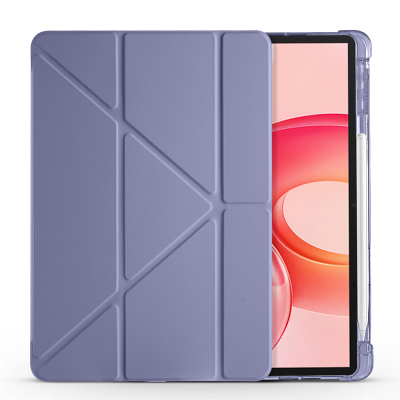 Honor Pad 10 12.1 Kılıf Zore Tri Folding Kalem Bölmeli Standlı Kılıf - 11