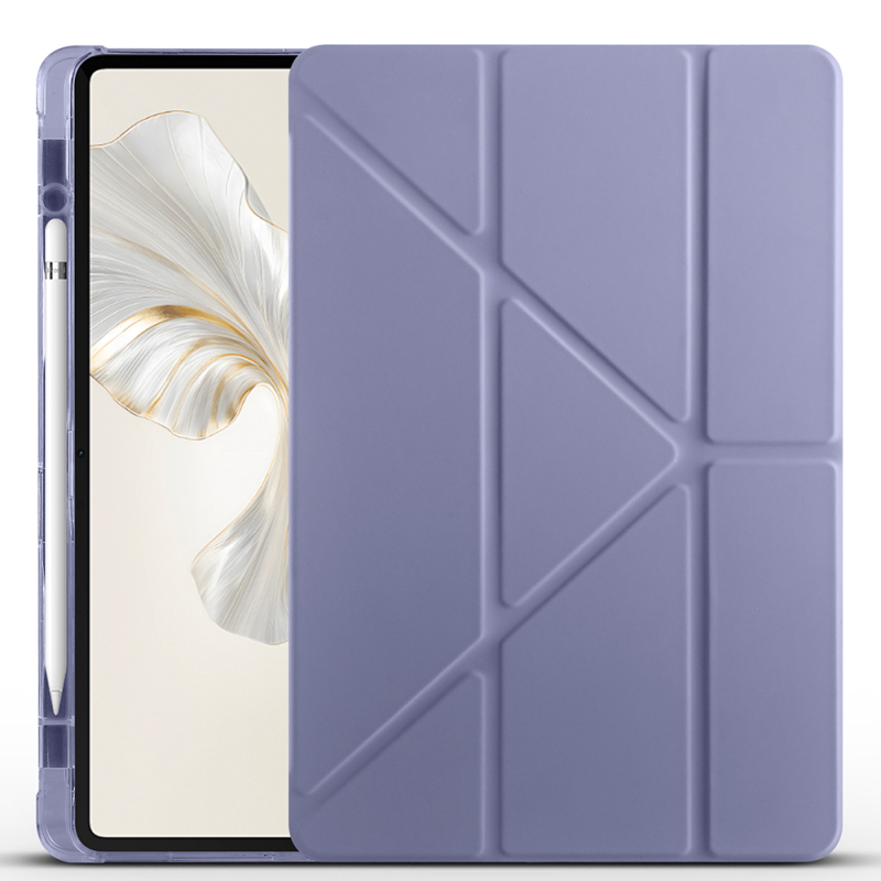 Honor Pad 9 Case Zore Tri Folding Pen Compartment Stand Case - 45