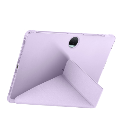 Honor Pad 9 Case Zore Tri Folding Pen Compartment Stand Case - 18