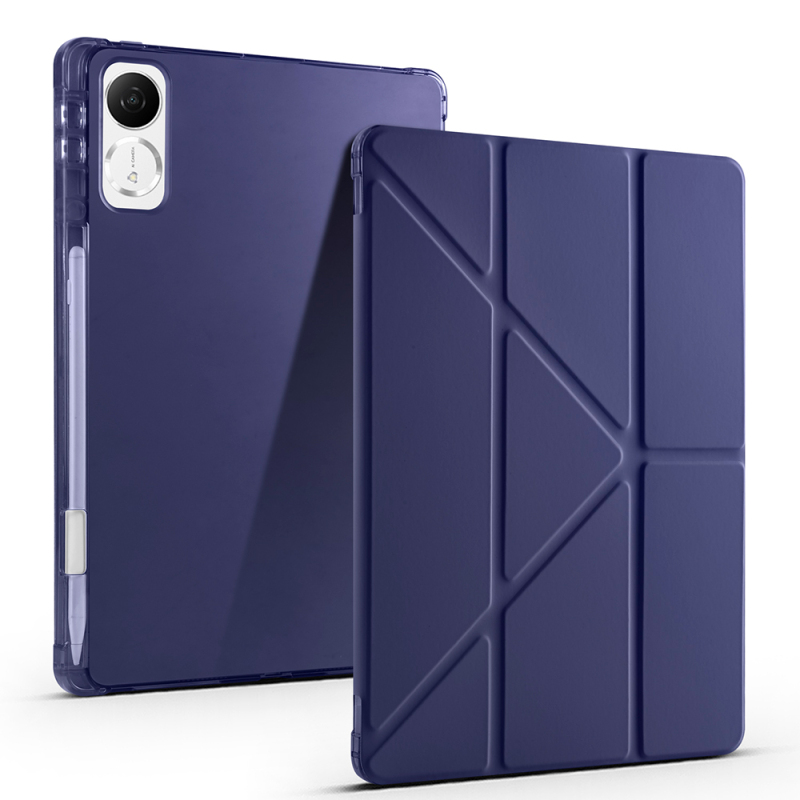 Honor Pad V9 Kılıf Zore Tri Folding Kalem Bölmeli Standlı Kılıf - 3