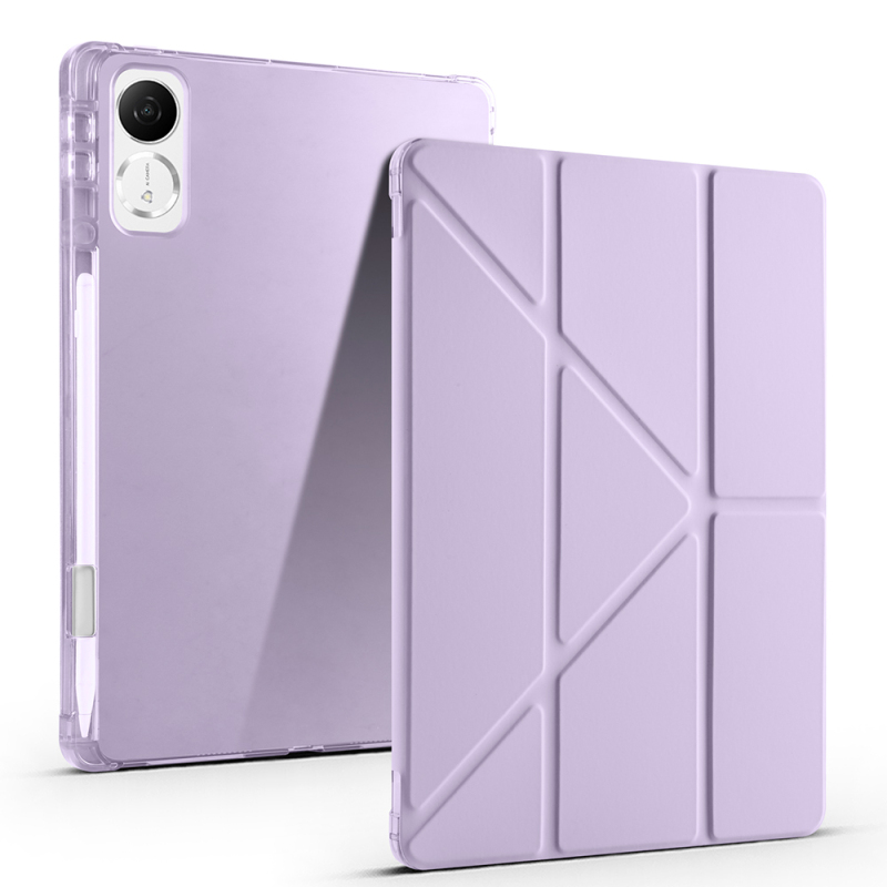 Honor Pad V9 Kılıf Zore Tri Folding Kalem Bölmeli Standlı Kılıf - 6