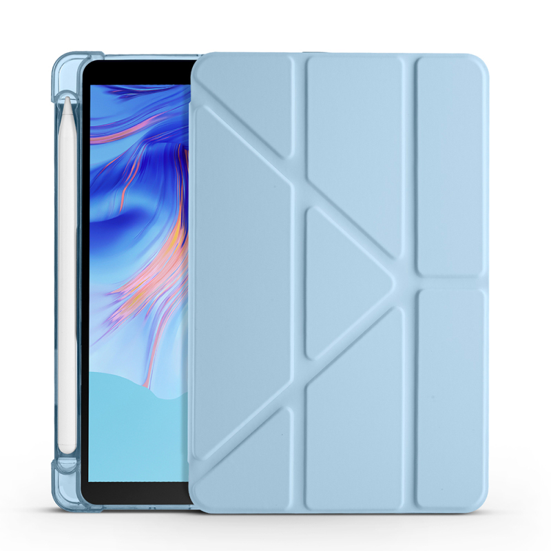 Honor Pad X7 8.7 Kılıf Zore Tri Folding Kalem Bölmeli Standlı Kılıf - 21