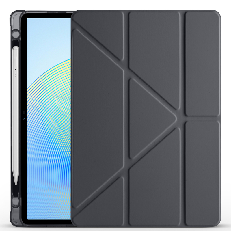 Honor Pad X8A Case Zore Tri Folding Stand Case with Pen Compartment - 16