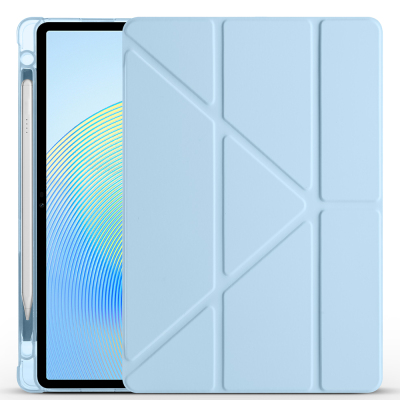 Honor Pad X8A Case Zore Tri Folding Stand Case with Pen Compartment - 15
