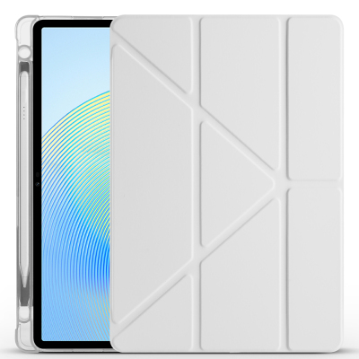 Honor Pad X8A Case Zore Tri Folding Stand Case with Pen Compartment - 21