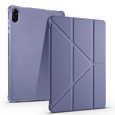 Honor Pad X8A Case Zore Tri Folding Stand Case with Pen Compartment - 2