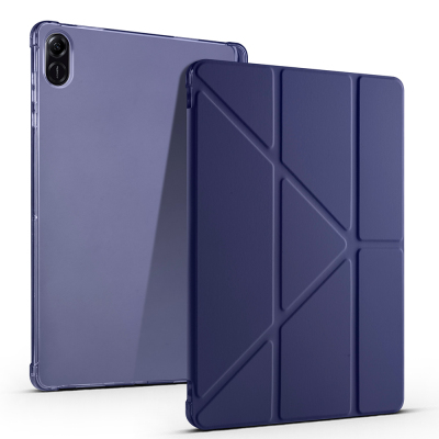 Honor Pad X8A Kılıf Zore Tri Folding Kalem Bölmeli Standlı Kılıf - 6