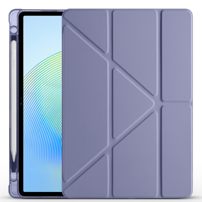 Honor Pad X8A Kılıf Zore Tri Folding Kalem Bölmeli Standlı Kılıf - 10