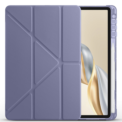 Honor Pad X9 Pro Case Zore Tri Folding Pen Compartment Stand Case - 11