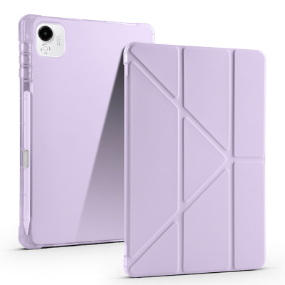 Honor Pad X9 Pro Kılıf Zore Tri Folding Kalem Bölmeli Standlı Kılıf - 1