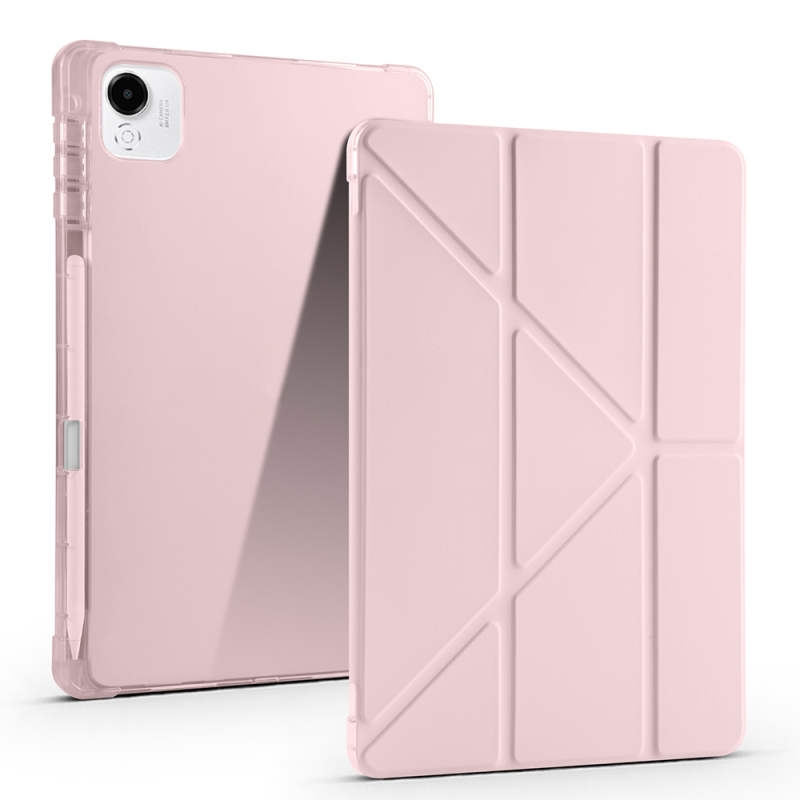 Honor Pad X9A Case Zore Tri Folding Pen Compartment Stand Case - 7