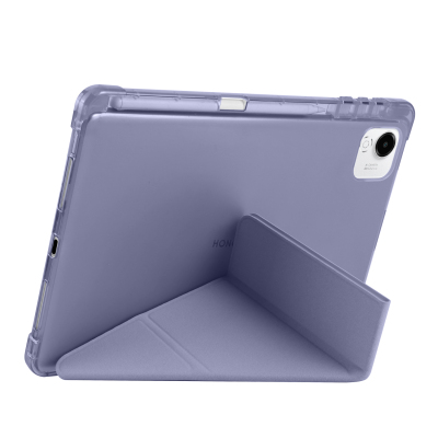 Honor Pad X9A Case Zore Tri Folding Pen Compartment Stand Case - 4