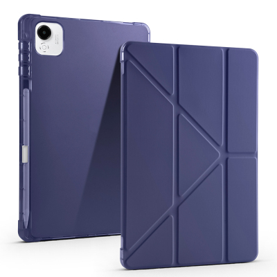 Honor Pad X9A Kılıf Zore Tri Folding Kalem Bölmeli Standlı Kılıf - 3