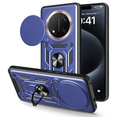 Honor X9C Kılıf Magnetik Standlı Kamera Korumalı Zore Sürgülü Vega Kapak - 2