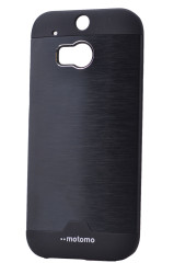 HTC One M8 Kılıf Zore Metal Motomo Kapak - 1