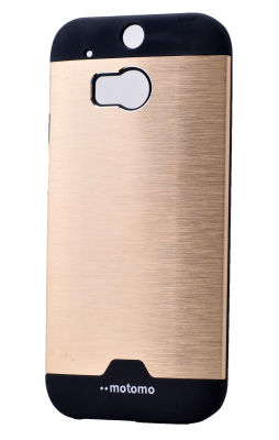 HTC One M8 Kılıf Zore Metal Motomo Kapak - 5