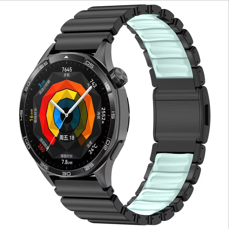 Huawei GT 5 Pro 46mm Zore KRD-151 22mm Metal Silikon Kordon - 2