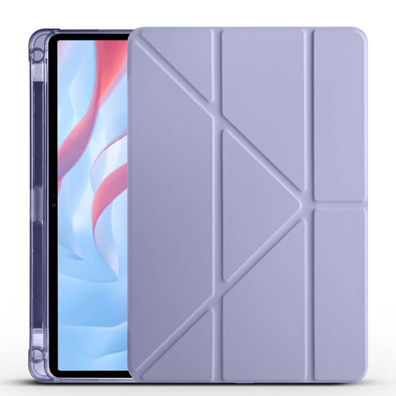 Huawei Honor Pad X9 11.5' Case Zore Tri Folding Stand Case with Pen Compartment - 5