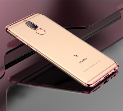 Huawei Mate 10 Lite Kılıf Zore Dört Köşeli Lazer Silikon Kapak - 9