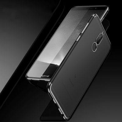 Huawei Mate 10 Lite Kılıf Zore Dört Köşeli Lazer Silikon Kapak - 10