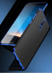 Huawei Mate 10 Lite Kılıf Zore Dört Köşeli Lazer Silikon Kapak - 3