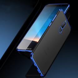 Huawei Mate 10 Lite Kılıf Zore Dört Köşeli Lazer Silikon Kapak - 5