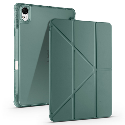 Huawei Matepad 11.5 2025 Kılıf Zore Tri Folding Kalem Bölmeli Standlı Kılıf - 4