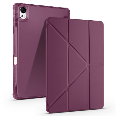 Huawei Matepad 11.5 2025 Kılıf Zore Tri Folding Kalem Bölmeli Standlı Kılıf - 3