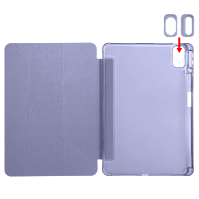Huawei Matepad SE 11 Kılıf Zore Tri Folding Kalem Bölmeli Standlı Kılıf - 60