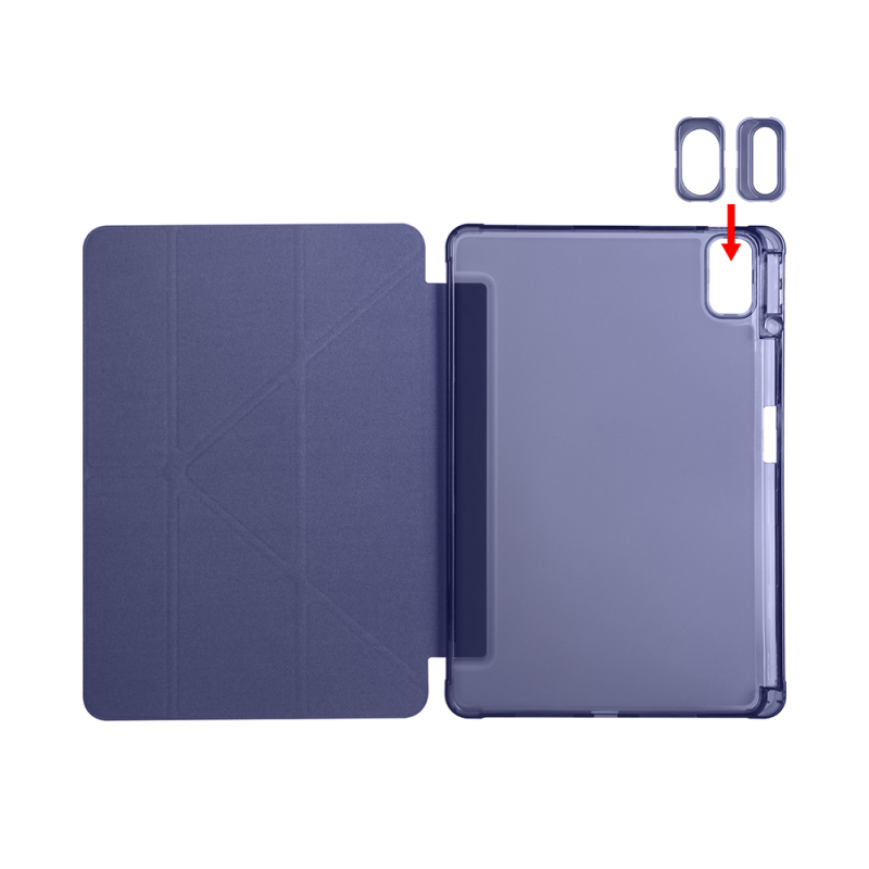 Huawei Matepad SE 11 Kılıf Zore Tri Folding Kalem Bölmeli Standlı Kılıf - 26