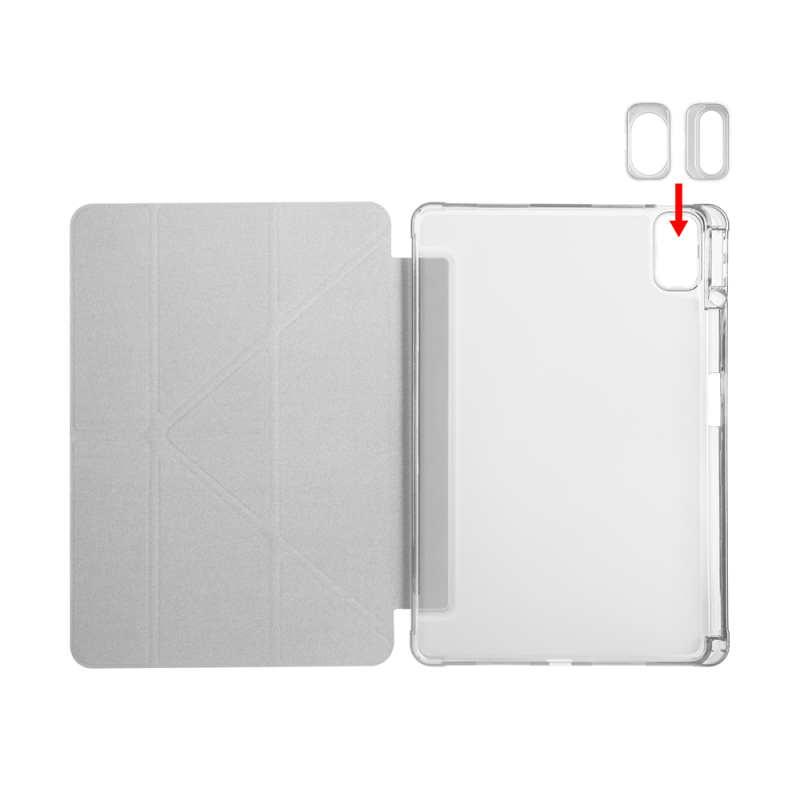 Huawei Matepad SE 11 Kılıf Zore Tri Folding Kalem Bölmeli Standlı Kılıf - 40