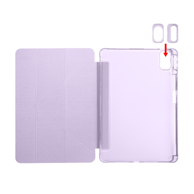 Huawei Matepad SE 11 Kılıf Zore Tri Folding Kalem Bölmeli Standlı Kılıf - 47