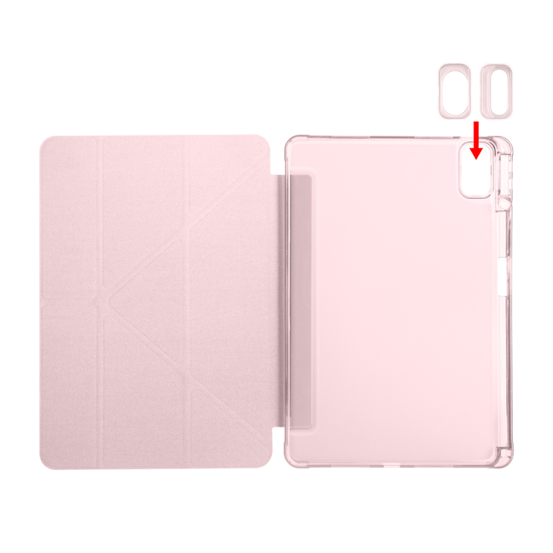 Huawei Matepad SE 11 Kılıf Zore Tri Folding Kalem Bölmeli Standlı Kılıf - 53