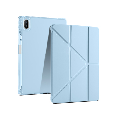 Huawei Matepad SE 11 Kılıf Zore Tri Folding Kalem Bölmeli Standlı Kılıf - 4