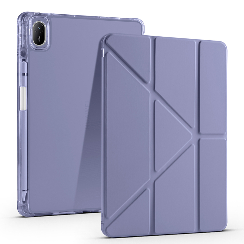 Huawei Matepad SE 11 Kılıf Zore Tri Folding Kalem Bölmeli Standlı Kılıf - 9
