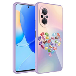 Huawei Nova 9 SE Case Camera Protected Patterned Hard Silicone Zore Epoxy Cover - 1
