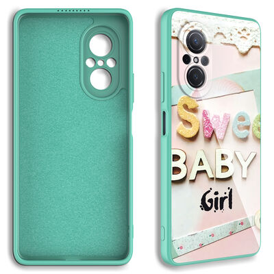 Huawei Nova 9 SE Case Camera Protected Patterned Hard Silicone Zore Epoxy Cover - 2