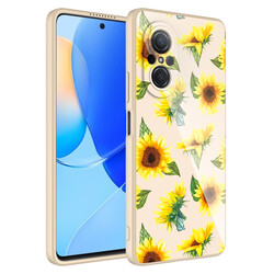 Huawei Nova 9 SE Case Camera Protected Patterned Hard Silicone Zore Epoxy Cover - 5