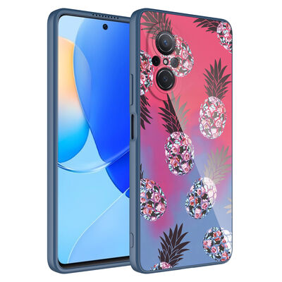Huawei Nova 9 SE Case Camera Protected Patterned Hard Silicone Zore Epoxy Cover - 6