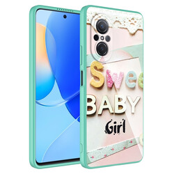 Huawei Nova 9 SE Case Camera Protected Patterned Hard Silicone Zore Epoxy Cover - 4