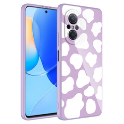 Huawei Nova 9 SE Case Camera Protected Patterned Hard Silicone Zore Epoxy Cover - 8