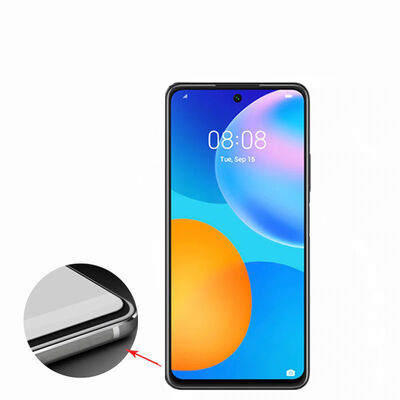 Huawei P Smart 2021 Zore Kenarları Kırılmaya Dayanıklı Cam Ekran Koruyucu - 4