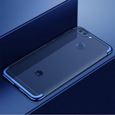 Huawei P Smart Kılıf Zore Dört Köşeli Lazer Silikon Kapak - 14